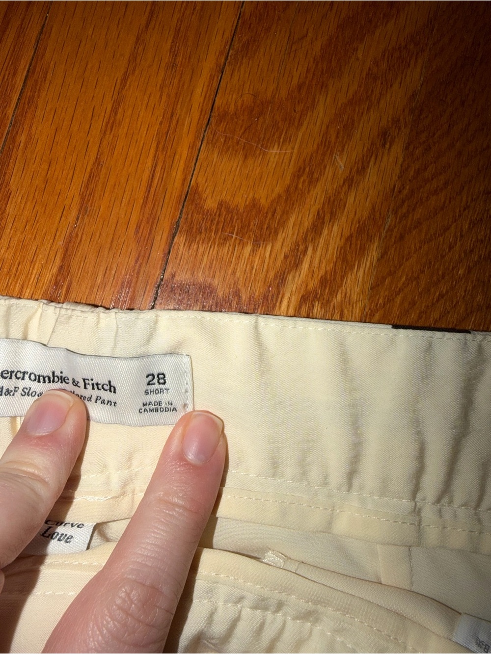Abercrombie And Fitch the AF sloane trousers size 28 short curve love NEW - Picture 4 of 4